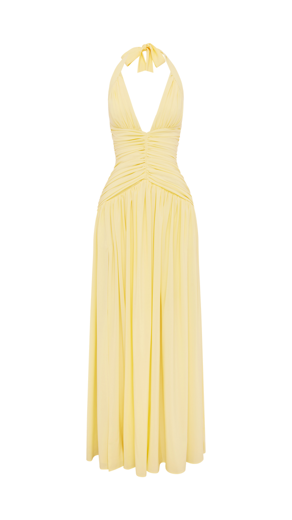 Amaris Maxi Dress - Lemon