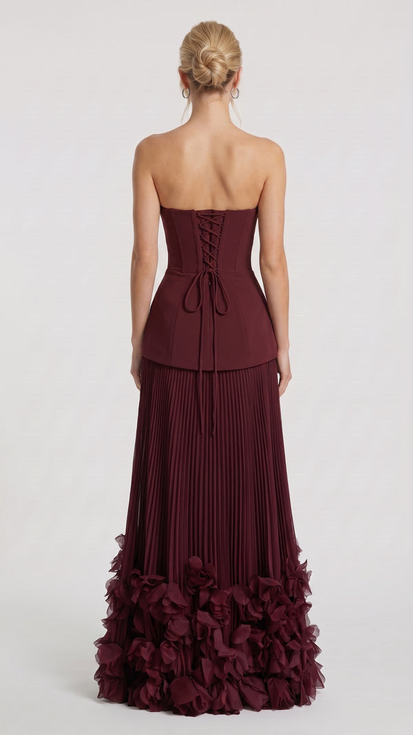 Serafina - Vestido de Gala Vermelho Cereja