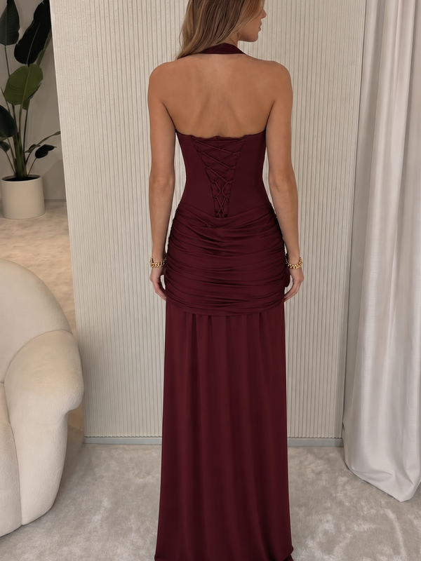 Linda - Vestido Maxi Vermelho Cereja