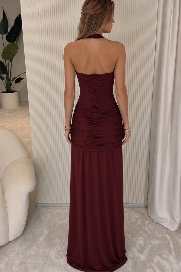 Linda - Vestido Maxi Vermelho Cereja
