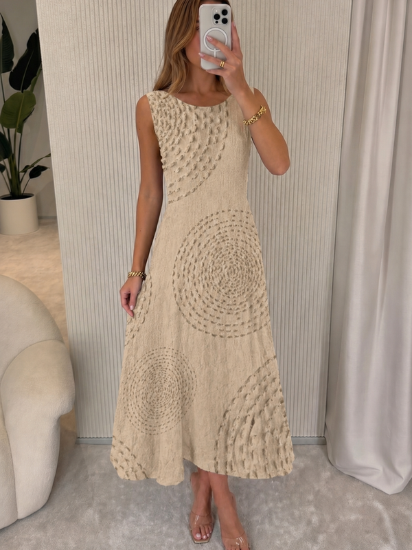 Madalena - Vestido Sem Mangas Texturizado