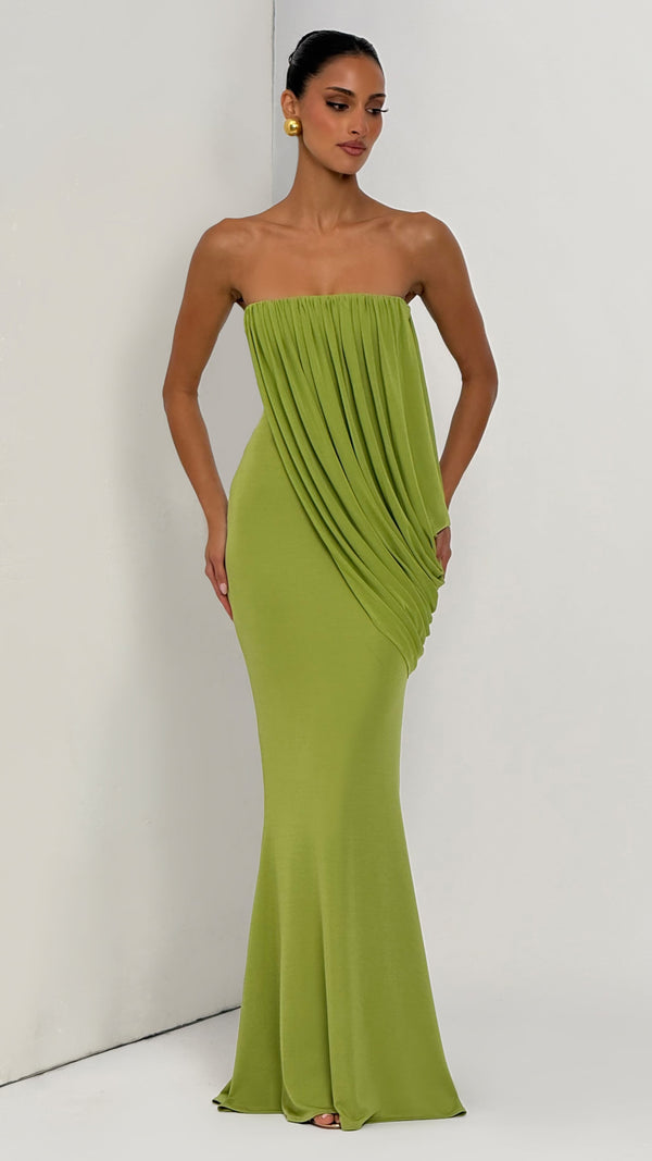 Vienna Maxi Dress - Olive