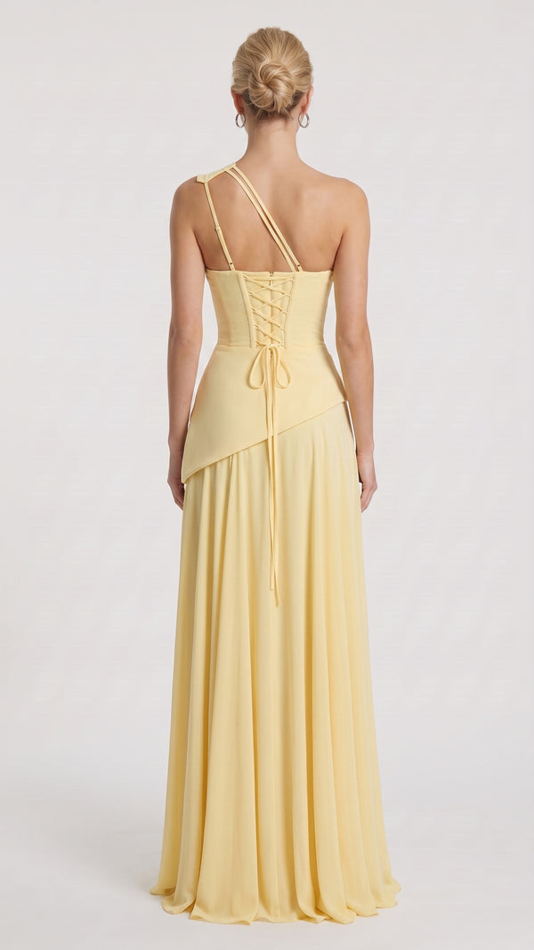 Bianca - Vestido Maxi Limão