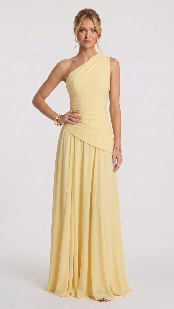Bianca - Vestido Maxi Limão