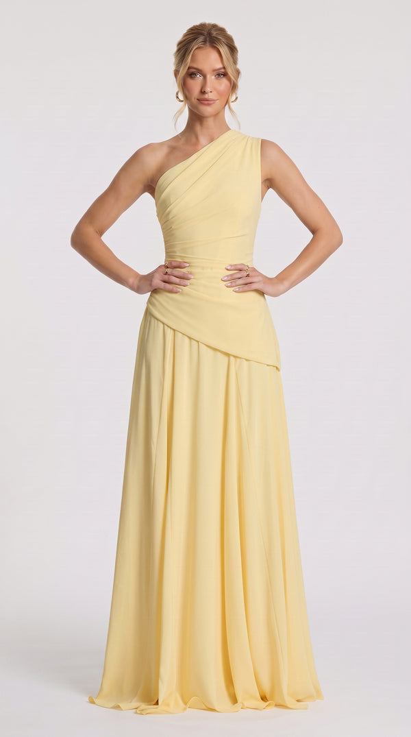 Bianca - Vestido Maxi Limão