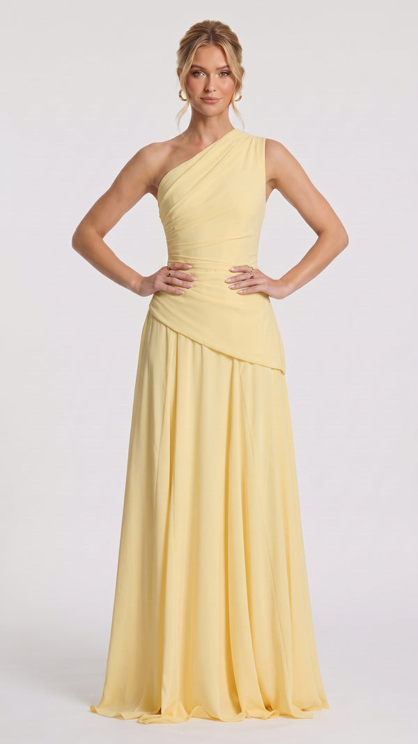 Bianca - Vestido Maxi Limão
