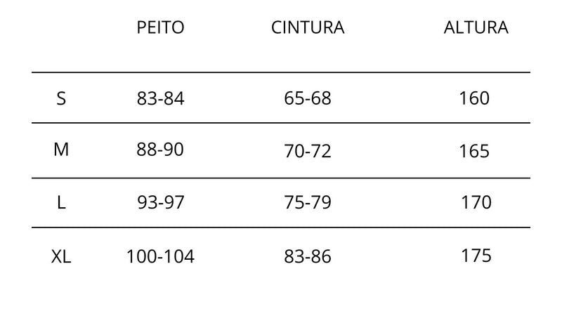 Guia de Tamanhos - Odette - Vestido Maxi Gala