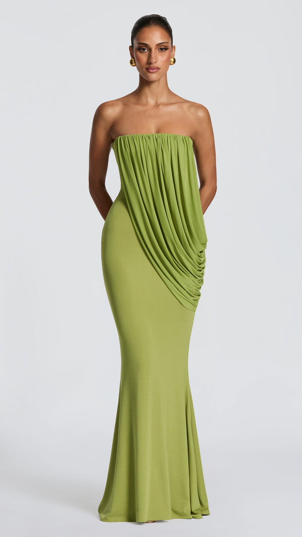 Vienna Maxi Dress - Olive