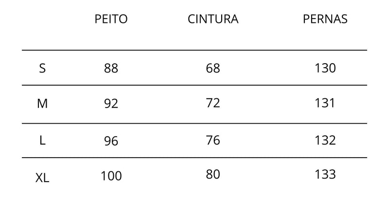 Guia de Tamanhos - Aurora - Vestido Maxi