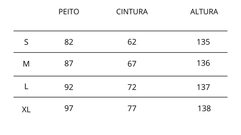 Guia de Tamanhos - Ema — Vestido Maxi Azul-Marinho