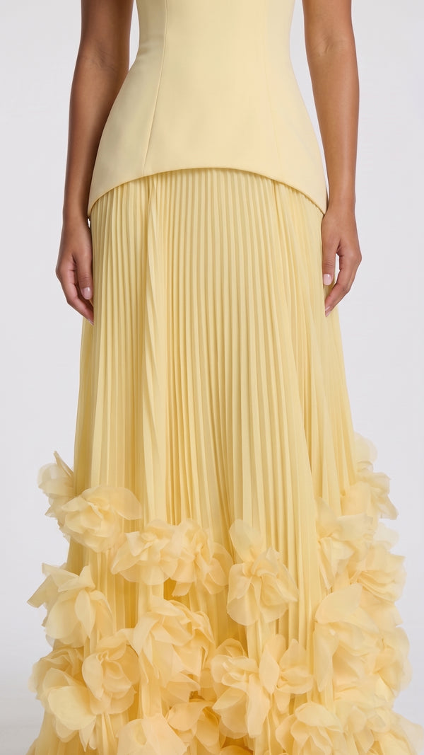 Serafina - Vestido de Gala Amarelo Limão