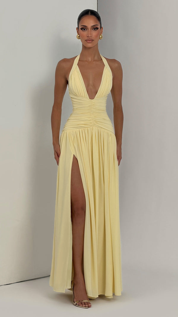 Amaris Maxi Dress - Lemon