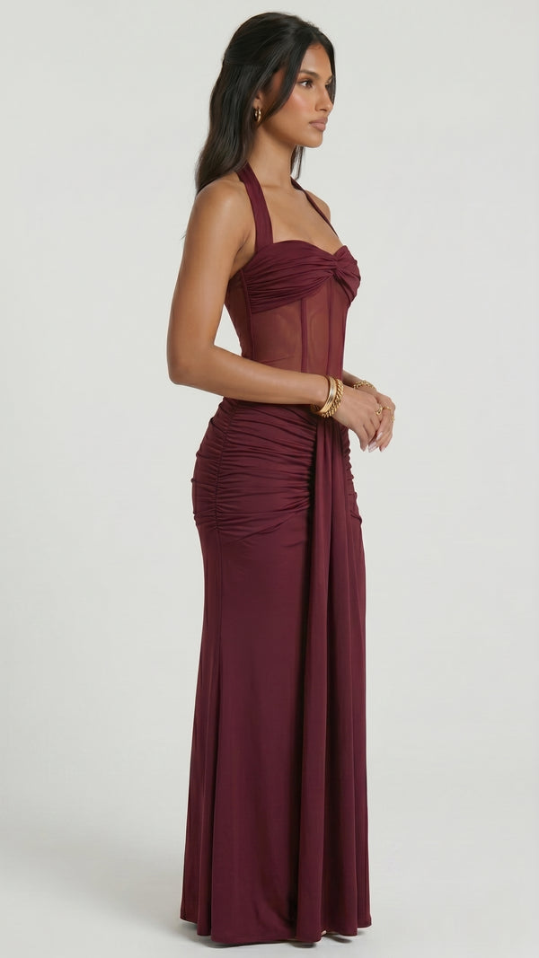 Linda - Vestido Maxi Vermelho Cereja