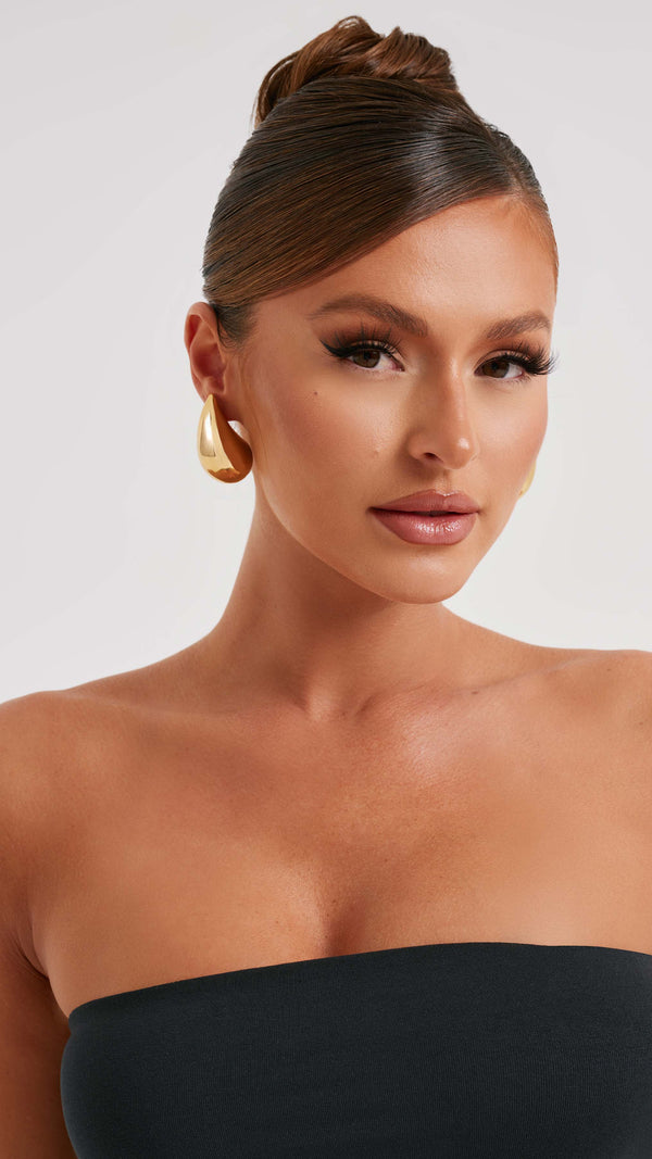 Fayth - Brincos Grandes Dourados