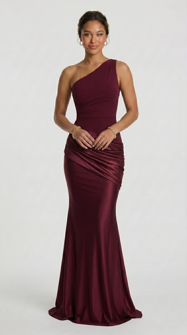 Praga – Kirschrotes Maxikleid