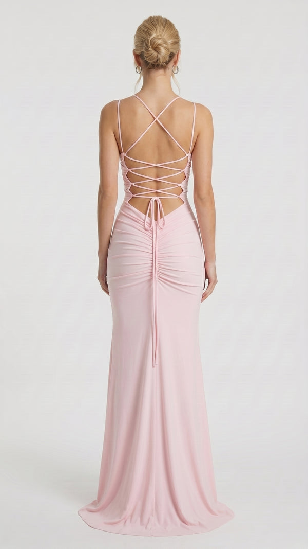 Rosalinda — Vestido Rosa-Claro