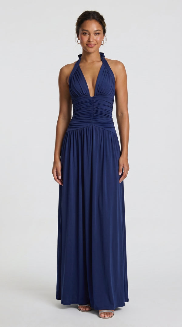 Isadora - Romantisches Neckholder-Maxikleid