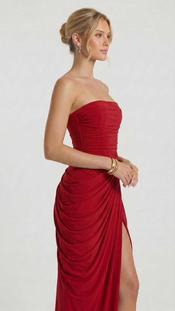 Valentina - Vestido Maxi Vermelho