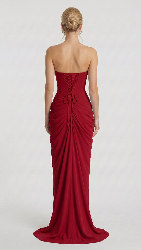 Valentina - Vestido Maxi Vermelho