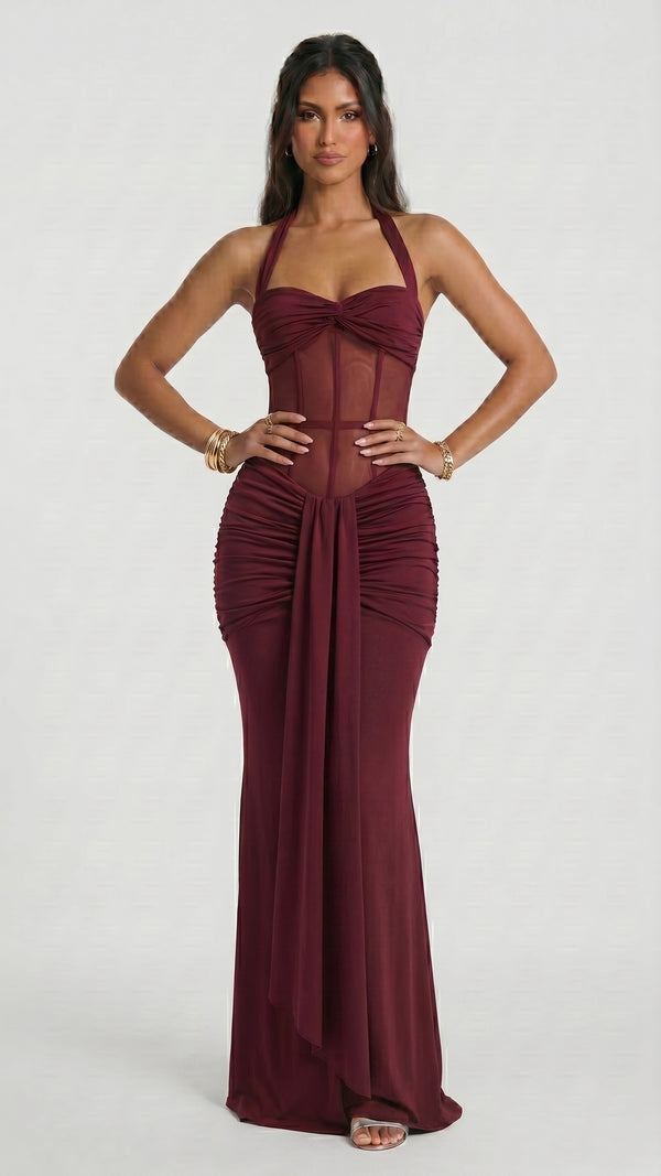 Linda - Vestido Maxi Vermelho Cereja