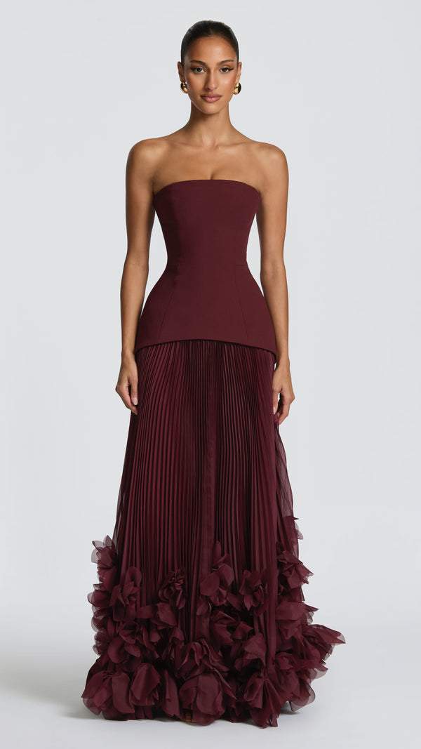 Seraphina Gown - Cherry Lacquer