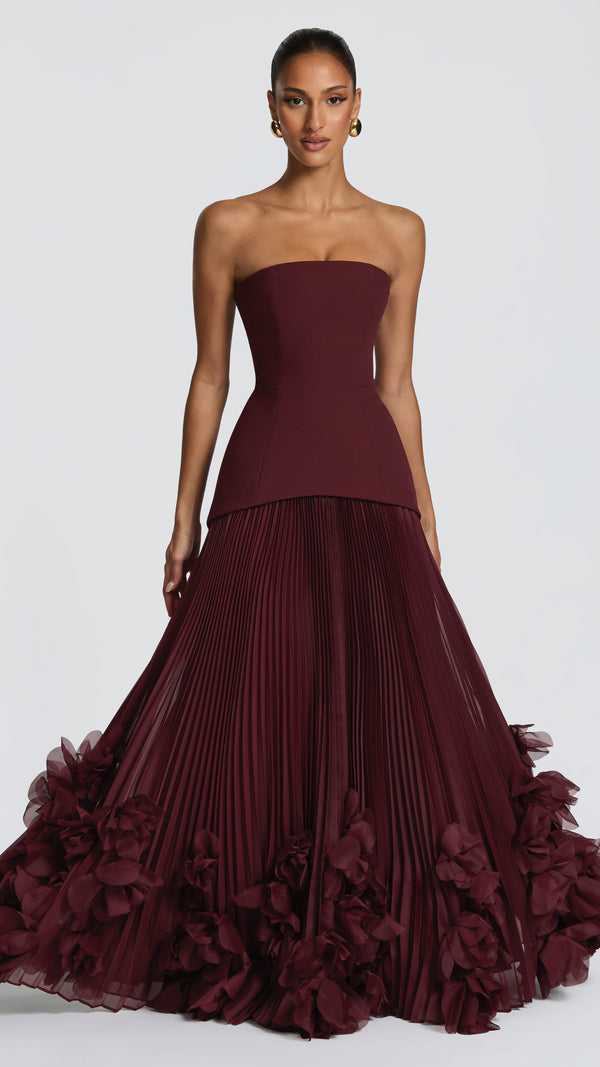 Seraphina Gown - Cherry Lacquer