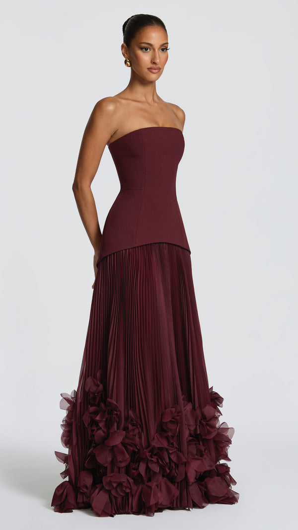 Seraphina Gown - Cherry Lacquer