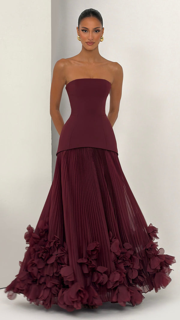 Seraphina Gown - Cherry Lacquer