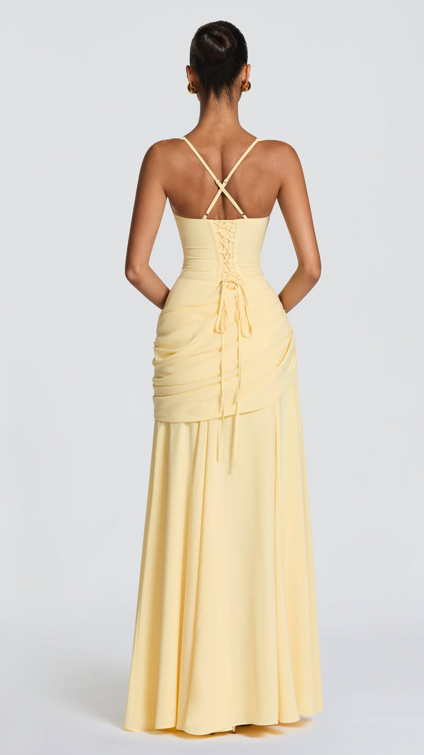 Sura Maxi Dress - Lemon