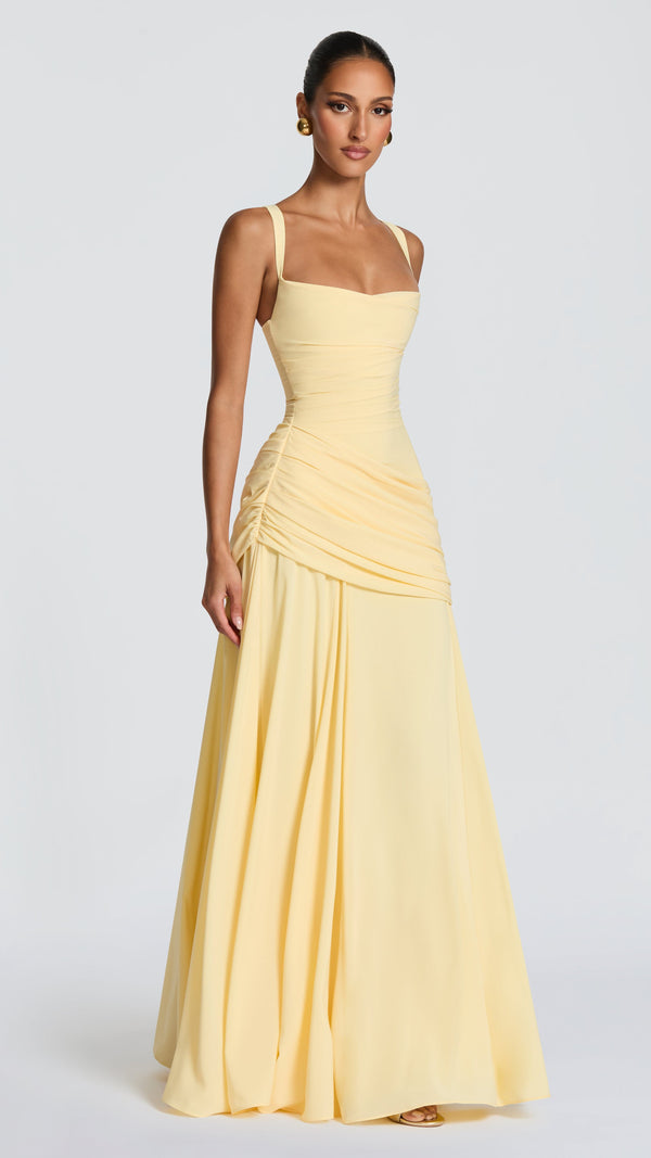 Sura Maxi Dress - Lemon