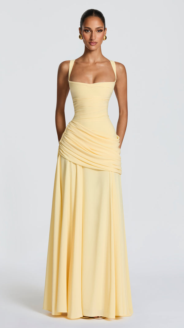 Sura Maxi Dress - Lemon