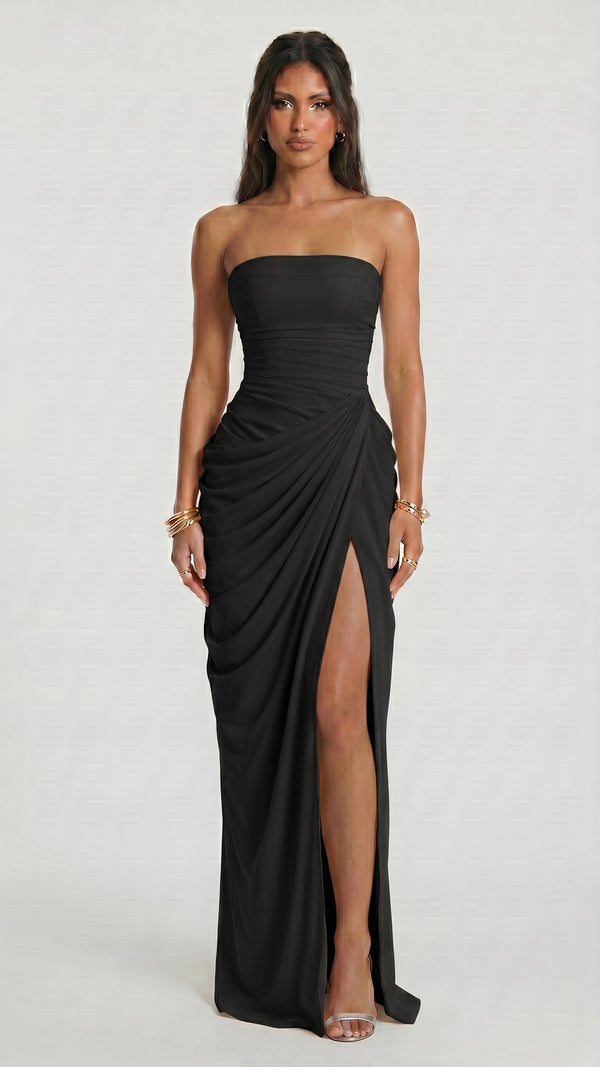 Valentina - Vestido Maxi Preto