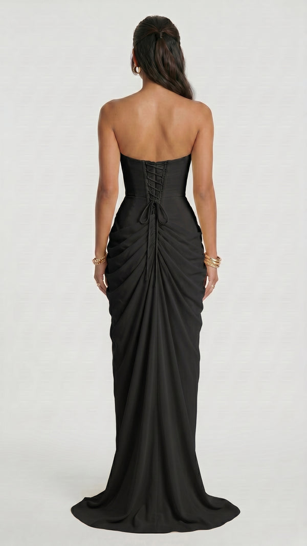 Valentina - Vestido Maxi Preto