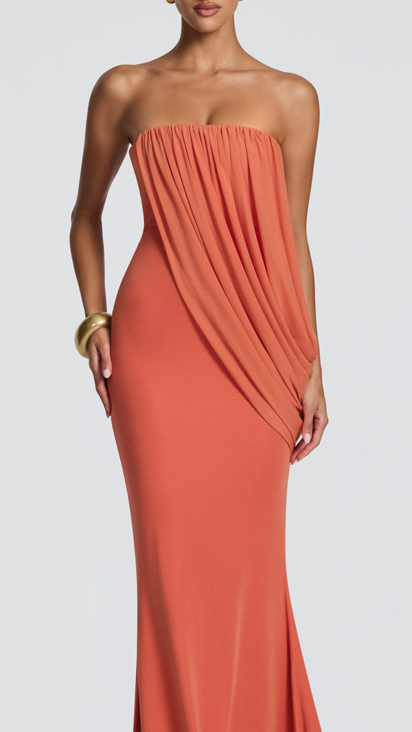 Vienna Maxi Dress - Burnt Orange
